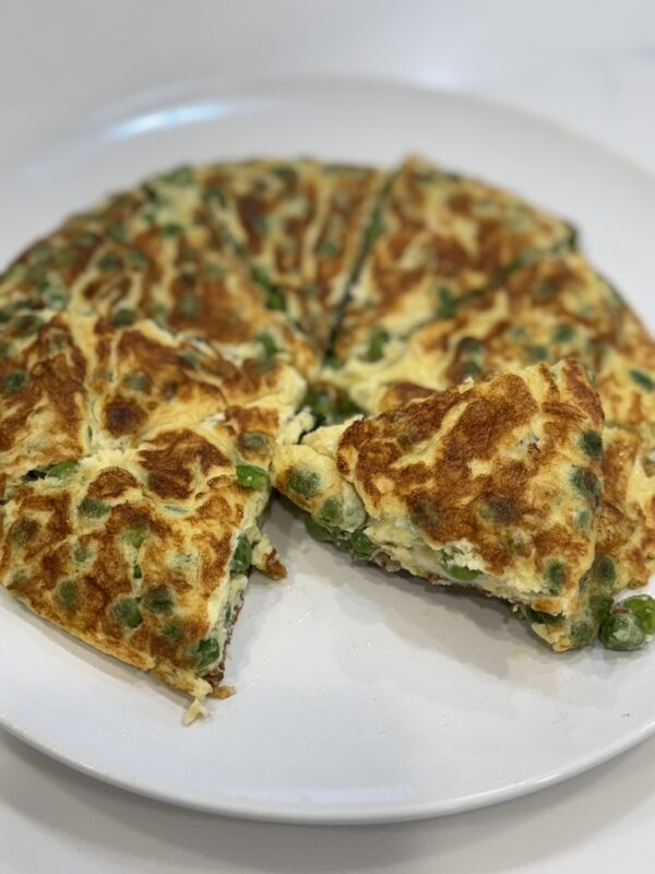 Pea & Pecorino Frittata