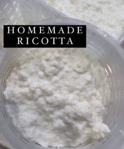 Read more about the article Homemade Ricotta Cheese
