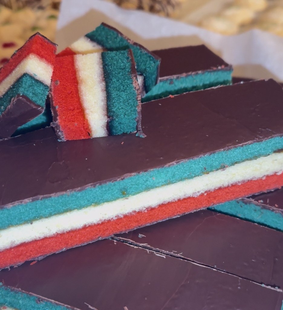 Seven Layer Cookies aka Rainbow Cookies - One Recipe at a Time